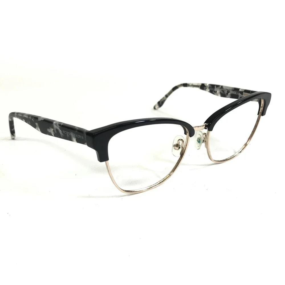 BCBGMAXAZRIA Eyeglasses Frames CARRIGAN Black Gray Tortoise Gold 53-17-135
